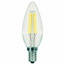 Satco S21706 5.5W B11 LED candelabra bulb with clear finish