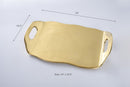 Porcelain Gold Tray With Handles (Challah Tray)
