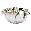 Classic Touch Stainless Steel Wavy Design Serving Bowl for Table Centerpiece
