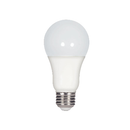 Energy-efficient 8.5W LED A19 bulb from Satco, fitting standard light sockets.