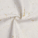 jacquard napkins in a marble white and gold pattern