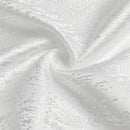 off-white jacquard napkin shown on a white background.