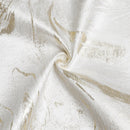 white jacquard napkins with an elegant gold wave pattern