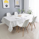 White Gold Rays Jacquard Tablecloth 60"x90"