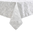 White Gold Rays Jacquard Tablecloth 60"x90"