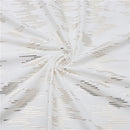 70"x108" White Dotted Gold Foil Print Tablecloth