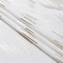 70"x108" White Dotted Gold Foil Print Tablecloth