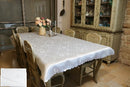 60"x90" White Shabbat Tablecloth