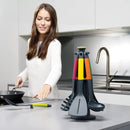 Joseph Joseph 10118 Elevate Carousel Nylon Kitchen Utensil Set with Rotating Storage Stand, 6-piece, Multicolored