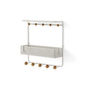 Umbra Estique Over-The-Door Multi-Use Organizer, W/Shelf, White