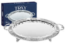 Silver Plated Oval Menorah Drip Tray