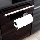 Yukon Glory Premium Magnetic Mount Paper Towel Holder, made of polished stainless steel, with a vertical pole and a magnetic base.