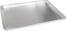 Fat Daddio’s natural aluminum half sheet pan, 18 x 13 x 1 inches, shown on a white background.