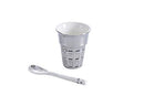 Pampa Bay White and Silver Ceramic Ice Cream Design Set