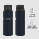 THERMOS Stainless King Vacuum-Insulated Drink Bottle, 24 Ounce, Midnight Blue