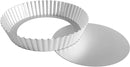 Fat Daddios Anodized Aluminum, Fluted Tart Pan Removable Bottom, 10 in x 2 in