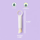 Chef'n ShroomBroom Mushroom Cleaning Brush and Corer, 5.38 inches, Taupe