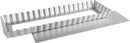 Fat Daddios Anodized Aluminum, Oblong Fluted Tart Pan Removable Bottom, 13 3/4 in x 4 1/4 in x 1 in