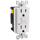 Sunlite 55415-SU GFCI Duplex Outlet 20 Amp, 120 VAC, 2 Pole/3 Wire, Tamper Resistant, Self Testing, Wallplate Included, ETL Listed, 1 Pack