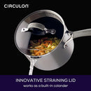Circulon Elementum Hard Anodized Nonstick Cookware Pots and Pans Set, 10 Piece, Oyster Gray