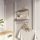 Umbra Estique Over-The-Door Multi-Use Organizer, W/Shelf, White