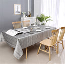 Zigzag Light Tablecloth   70"x108"