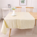 Gold slate jacquard tablecloth measuring 70 by 108 inches