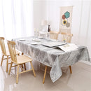 A forest grey jacquard print rectangular tablecloth by Majestic Giftware